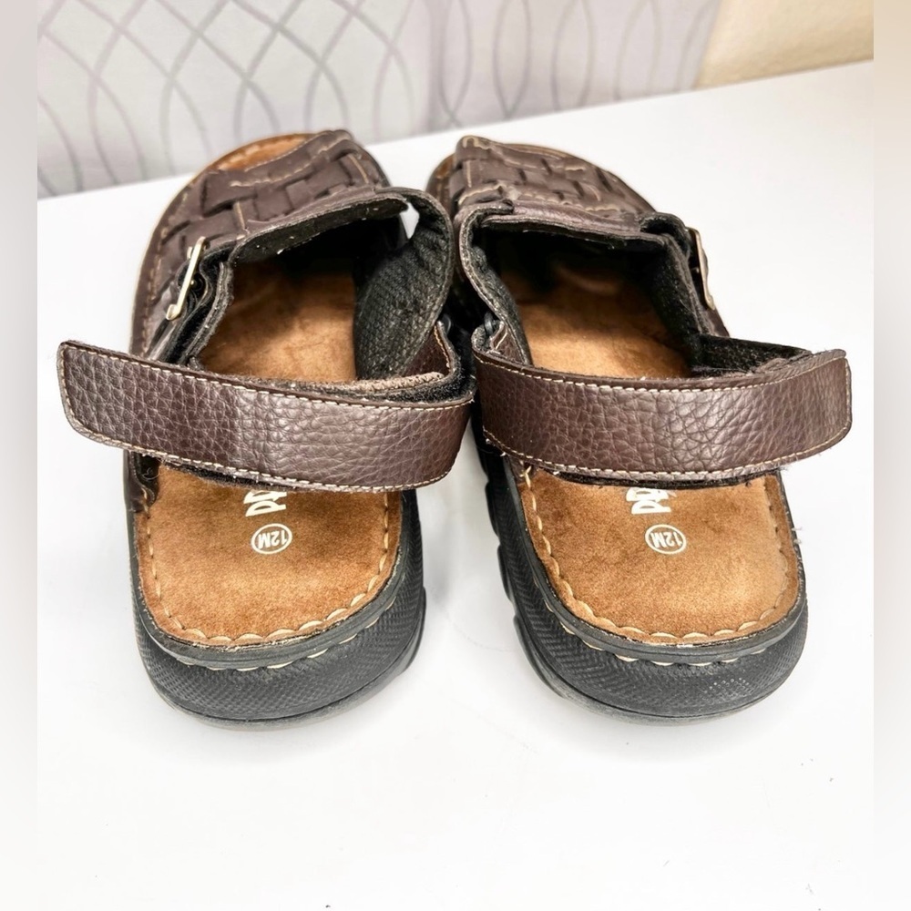 PBX Basics Chunky Y2K Brown Fisherman Sandals Men’s Size 12 - Picture 5 of 8